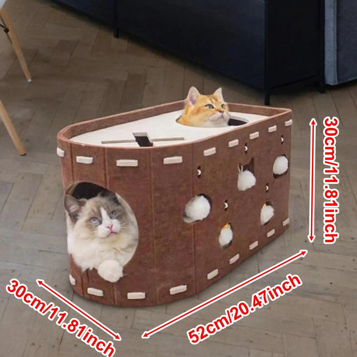 Felt Scratch-Resistant Cat House