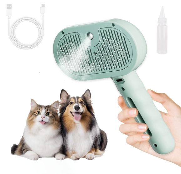 3-in-1 Steam Grooming Brush for Cats