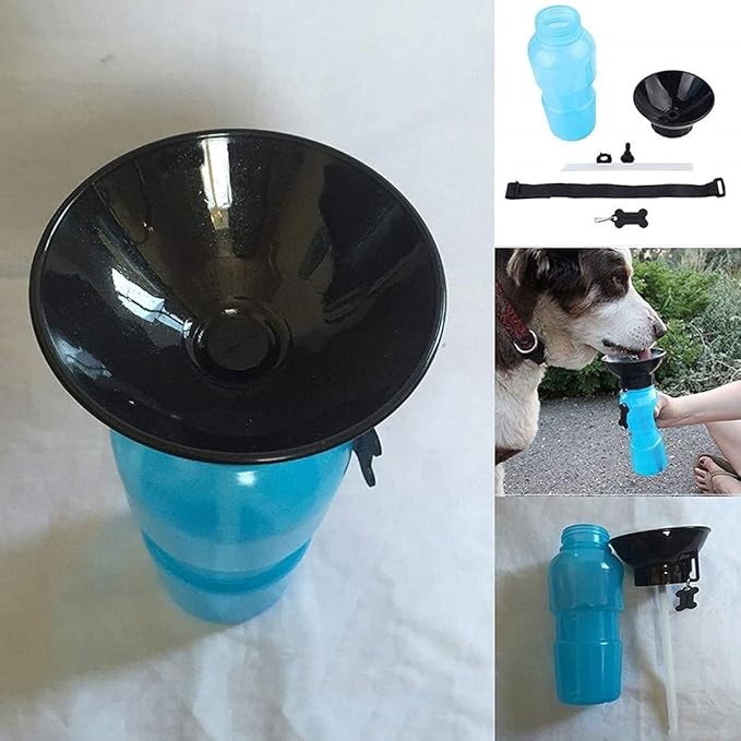 Portable Pet Water Bottle with Pump Dispenser