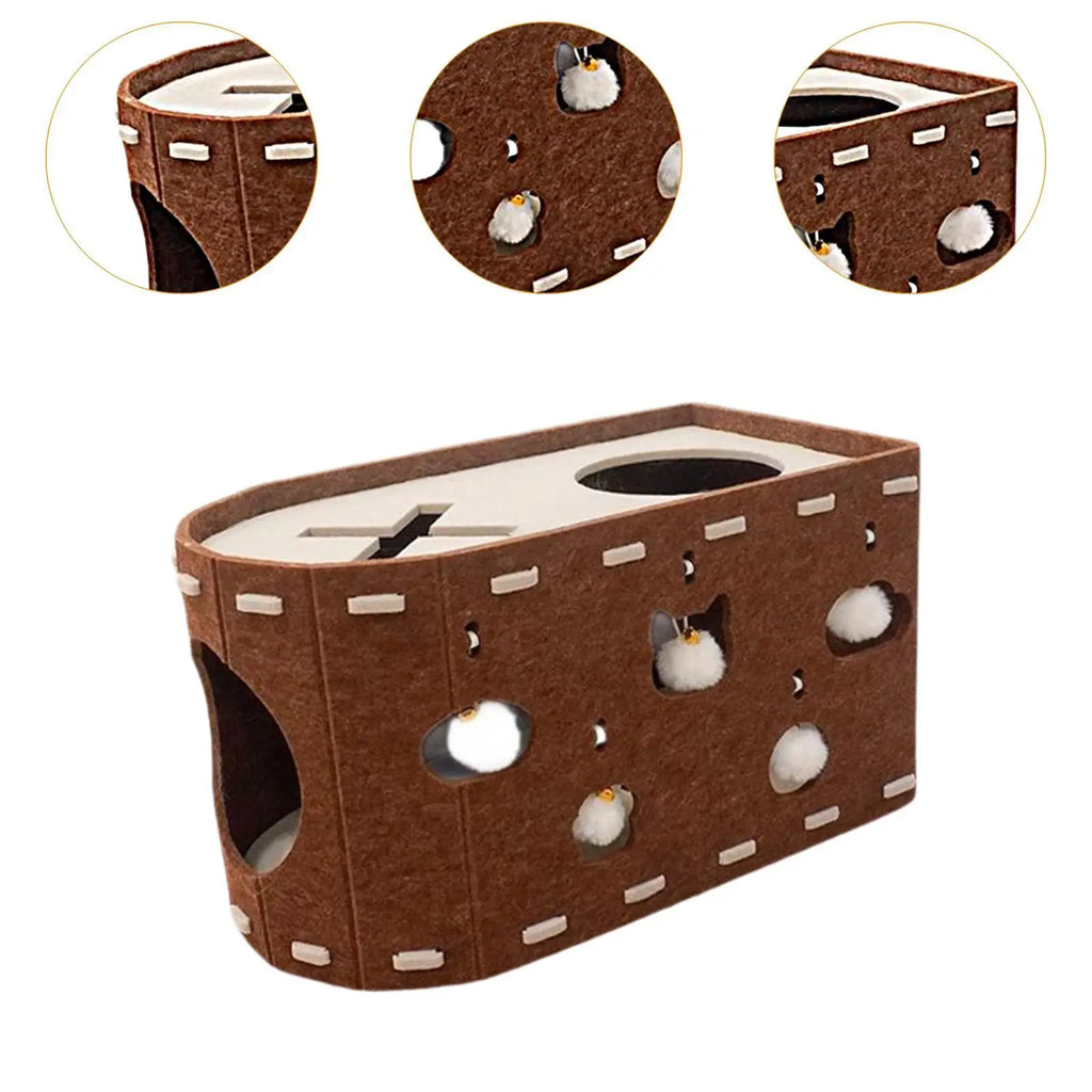 Felt Scratch-Resistant Cat House