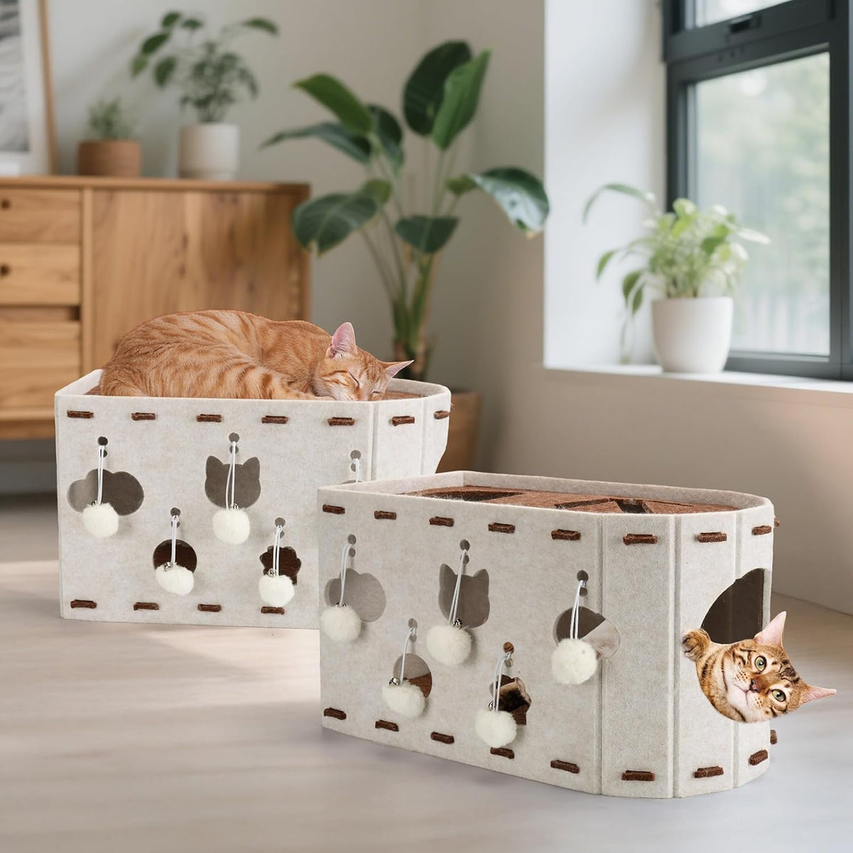 Felt Scratch-Resistant Cat House
