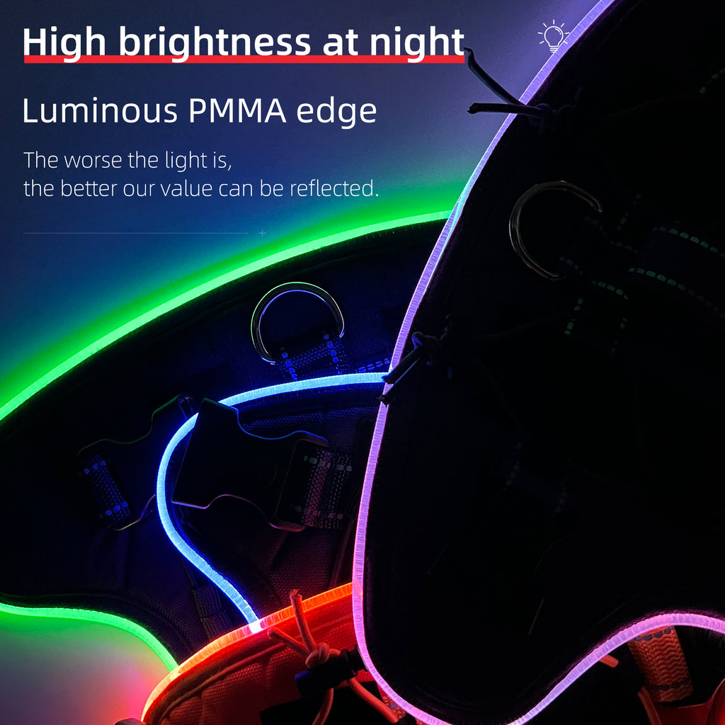 Rechargeable LED Safety Harness for Dogs