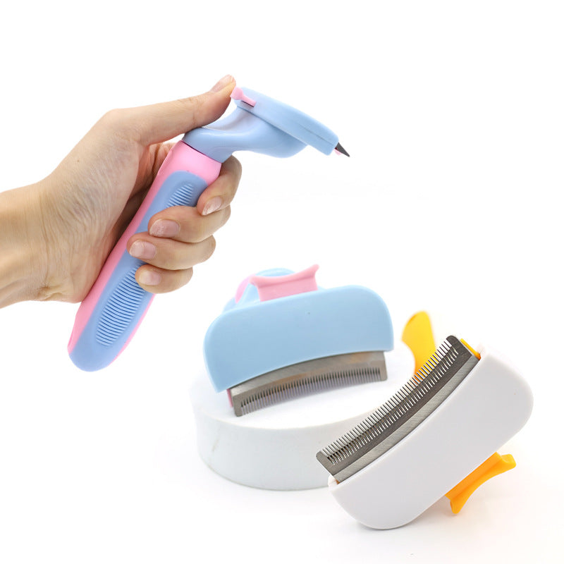 Self-Cleaning Deshedding Comb for Cats & Dogs
