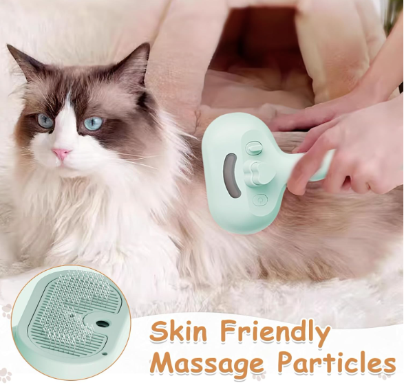 3-in-1 Steam Grooming Brush for Cats