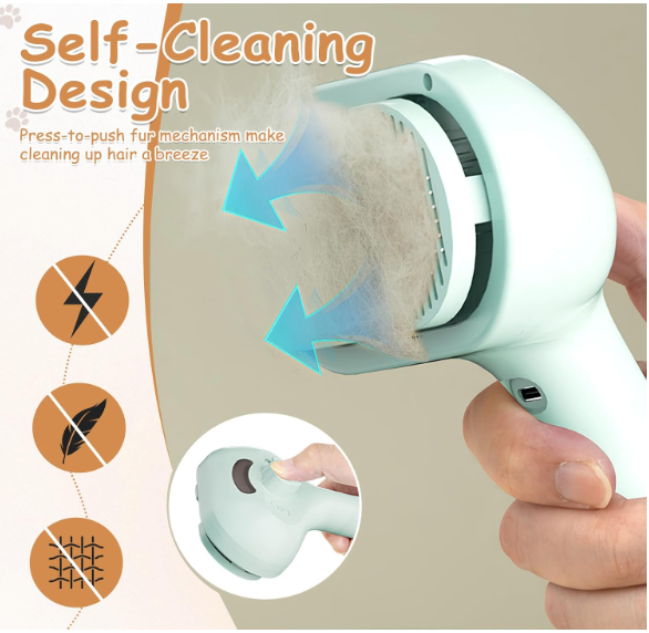 3-in-1 Steam Grooming Brush for Cats