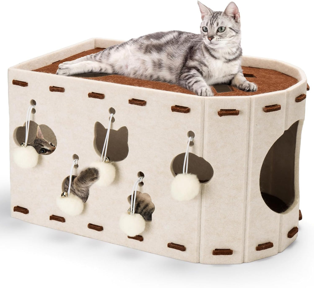 Felt Scratch-Resistant Cat House