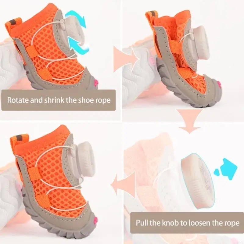 Adjustable Weather Boots for Small Pets (Set of 4)