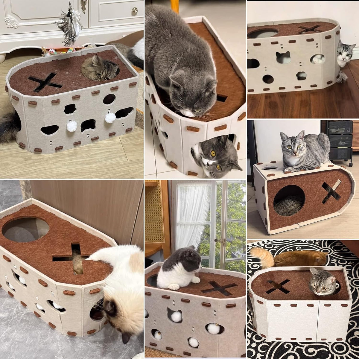 Felt Scratch-Resistant Cat House