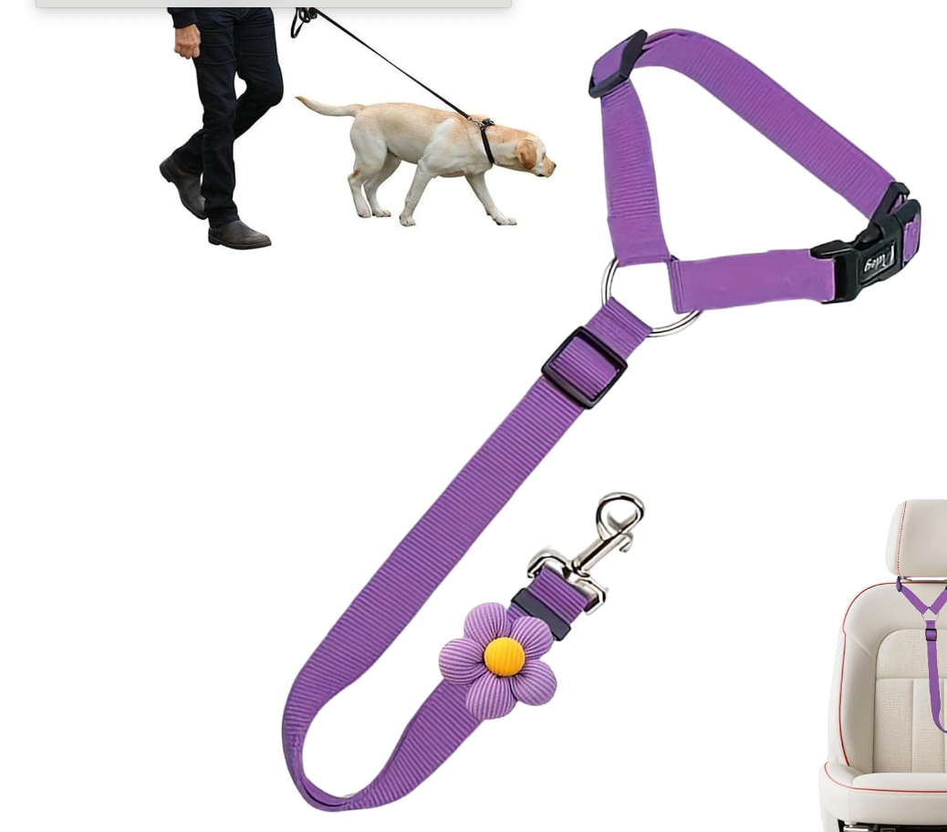 Adjustable Car Seat Tether for Dogs